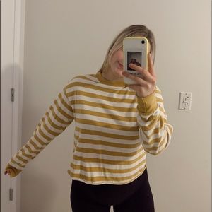 Omg sleeve striped top